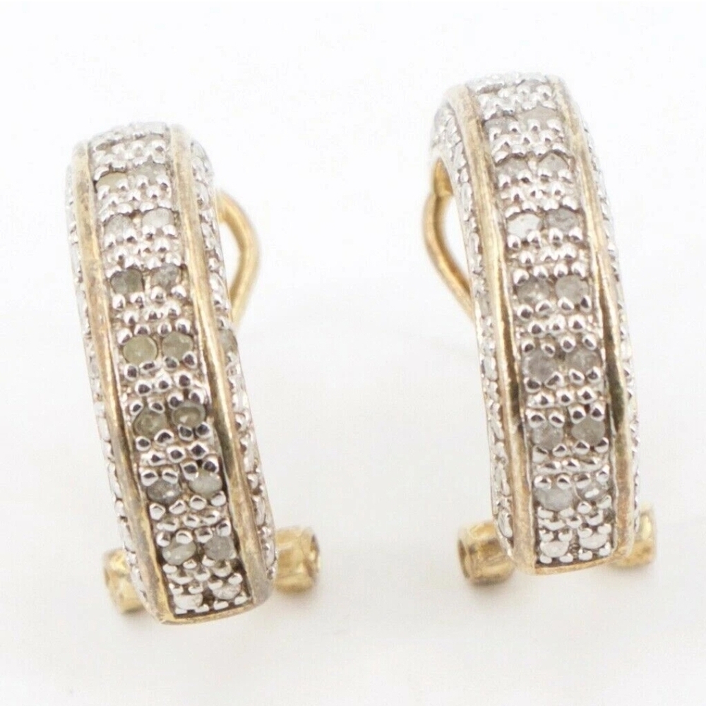 Victoria Townsend Gold and Silver Textured Earrings